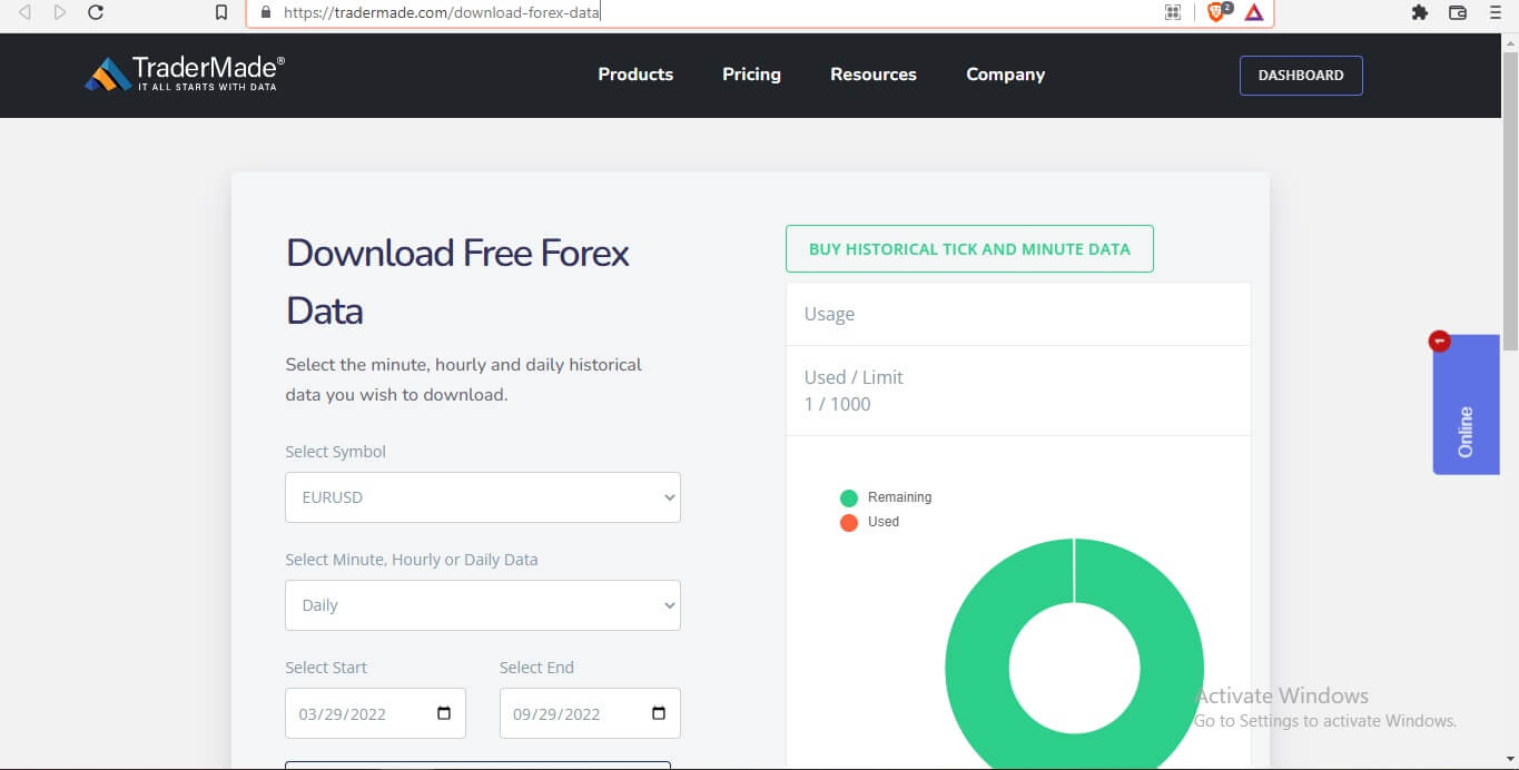 TraderMade-Download-Portal